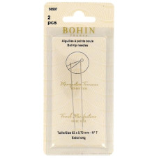 98997 Bohin Набір голок для вишивки з кулькою 62x0.70 мм - 2 шт