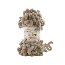 990 Пряжа Puffy 100гр-9м (сірий). Alize