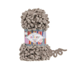990 Пряжа Puffy Fine 100гр-14,5м (світло-сірий). Alize