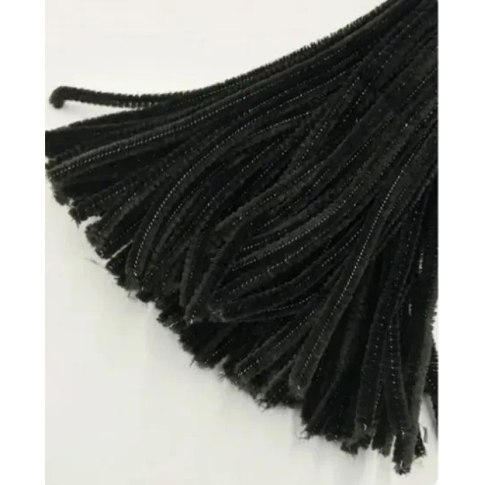 А-025 Чарівна Мить Синельний дріт 6x300 мм - чорний (в упаковці 100 шт) А-025 Чарівна Мить Синельний дріт 6x300 мм - чорний (в упаковці 100 шт)