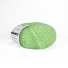 A1783 Пряжа Lana Gatto Silk Mohair, 25г - 212м, лайм неон, 75% супер кідмохер, 25% шовк