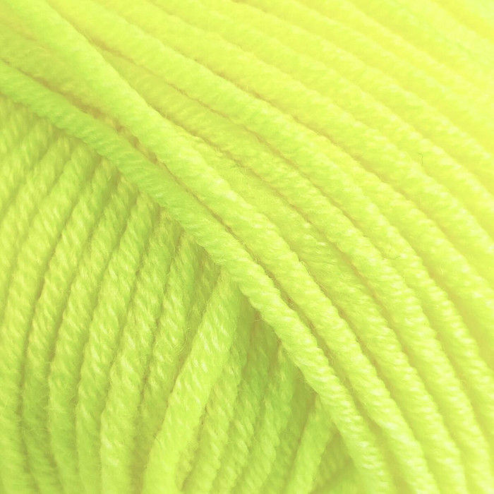 А1787 Пряжа Lana Gatto Maxi Soft, 50г - 90м, неоново-жовтий, 100% меринос екстрафайн