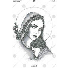 А2Р_012 Мадонна з немовлям. Virena. Схема на тканині для вишивання бісером