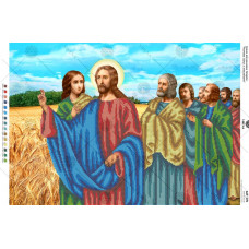 А2Р_075 Розмова Ісуса з апостолами. Virena. Схема на тканині для вишивання бісером