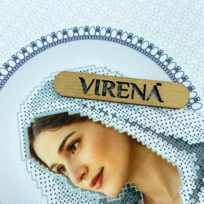 А2Р_108 Virena Заготовка для вишивки бісером - Святе сімейство в сріблі 58x41 см, габардин