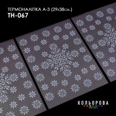 А3 ТН-067 Кольорова Заготовка для вишивки бісером або нитками - Термоналіпка, 28x38 см (А3)