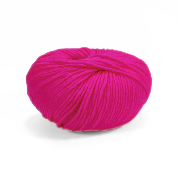 А3088 Пряжа Lana Gatto Super Soft, 50г - 125м, фуксія неон, 100% меринос екстрафайн