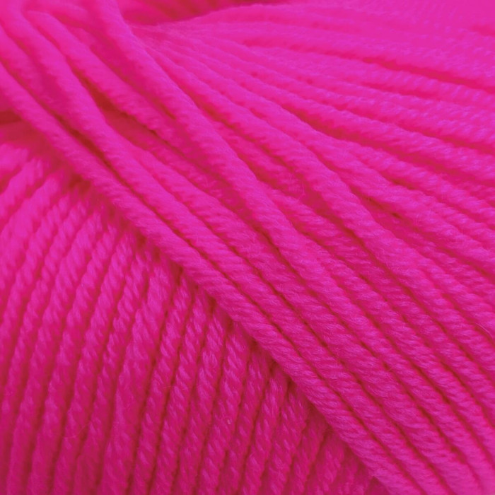 А3088 Пряжа Lana Gatto Super Soft, 50г - 125м, фуксія неон, 100% меринос екстрафайн
