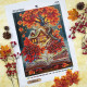 А3Н_569 Virena Заготовка для вишивки бісером - Осінь - книжка і будиночок 27х36,5 см (схема на габардині)
