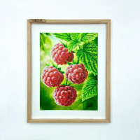 А3Н_587 Virena Заготовка для вишивки бісером - Малина 36,5x27 см (габардин)