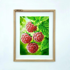 А3Н_587 Virena Заготовка для вишивки бісером - Малина 36,5x27 см (габардин)