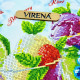 А3Н_591 Virena Заготовка для вишивки бісером - Коктейлі з морозивом 36,5x27 см (габардин)