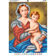 А3Р_060 Мадонна з немовлям. Virena. Схема на тканині для вишивання бісером