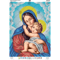 А3Р_126 Марія з Ісусом. Virena. Схема на тканині для вишивання бісером