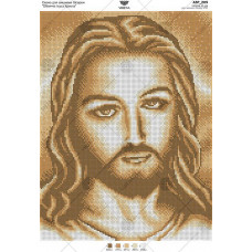 А3Р_209 Обличчя Ісуса Христа. Virena. Схема на тканині для вишивання бісером