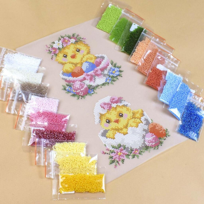 A4 Т-046 Кольорова Термоналіпка для вишивки бісером або нитками - 29x18 см