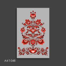 А4 Т-048 Кольорова Термоналіпка для вишивки бісером або нитками 18x29 см