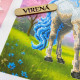 А4Н_615 Virena Заготовка для вишивки бісером - Білий кінь 19х23,5 см (схема на габардині)