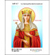 А4Р 117 Ікона Св. Преподобна Олена Сербська. Кольорова. Схема на тканині для вишивання бісером