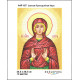 А4Р 167 Ікона Свята Преподобна Кіра. Кольорова. Схема на тканині для вишивання бісером