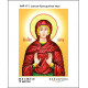 А4Р 171 Ікона Свята Преподобна Кіра. Кольорова. Схема на тканині для вишивання бісером