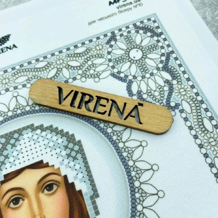А4Р_677 Virena Заготовка для вишивки бісером та бусинами - Ікона Cв. Вікторія в сріблі 19х23,5 см (схема на габардині) А4Р_677 Virena Заготовка для вишивки бісером та бусинами - Ікона Cв. Вікторія в сріблі 19х23,5 см (схема на габардині)