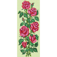 A611 Ангеліка Заготовка для вишивки бісером - Троянди 19x48 см (схема на атласі)