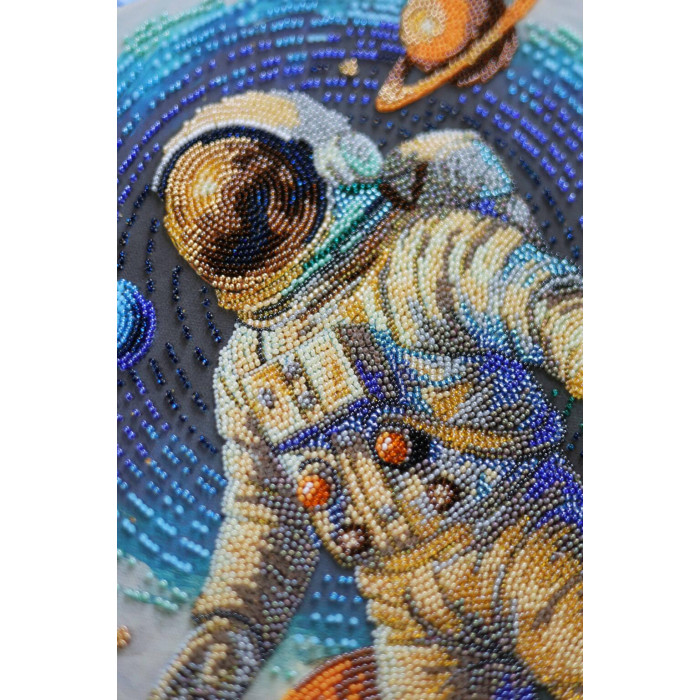 AB-962 Абрис Арт Набір для вишивки бісером - Космічний мандрівник 26x39 см, художнє полотно з малюнком (АВ-962)