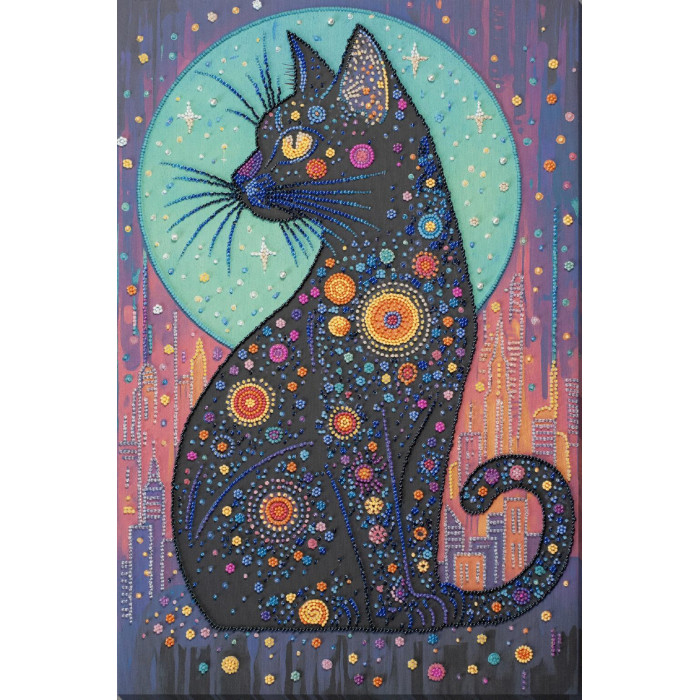 AB-967 Абрис Арт Набір для вишивки бісером - Зоряний погляд 30x45 см, художнє полотно з малюнком (АВ-967)