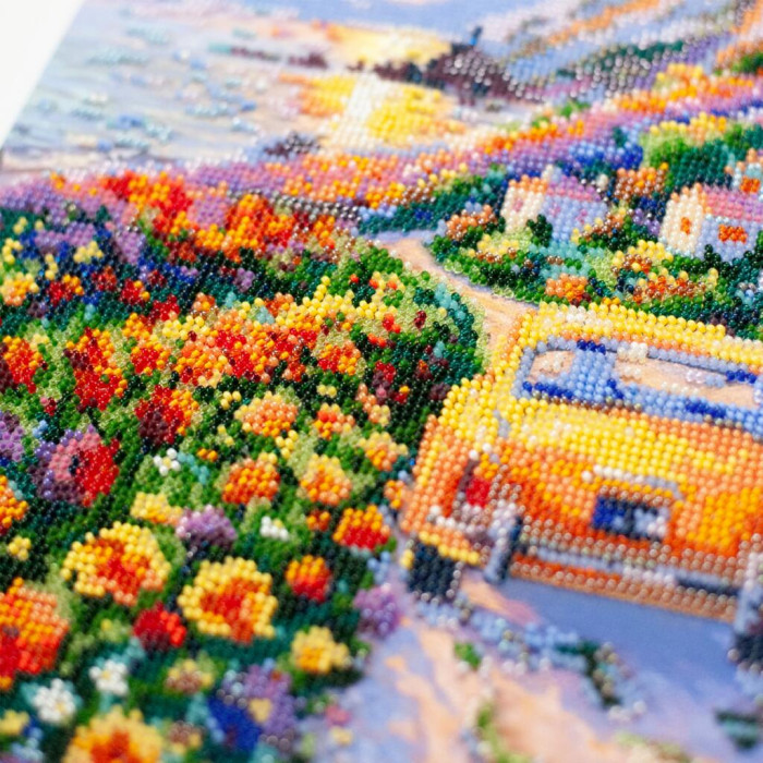 AB-968 Абрис Арт Набір для вишивки бісером - Вечоріє над морем 23x34 см, художнє полотно з малюнком (АВ-968)