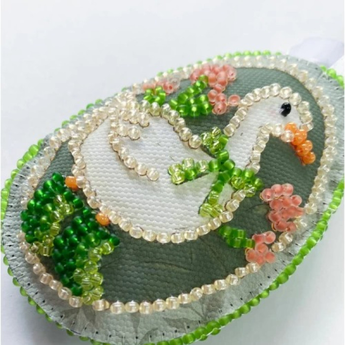 ABT-058 Абрис Арт Набір для вишивки бісером - Гості до Пасхи 5x15 см (художній холст)