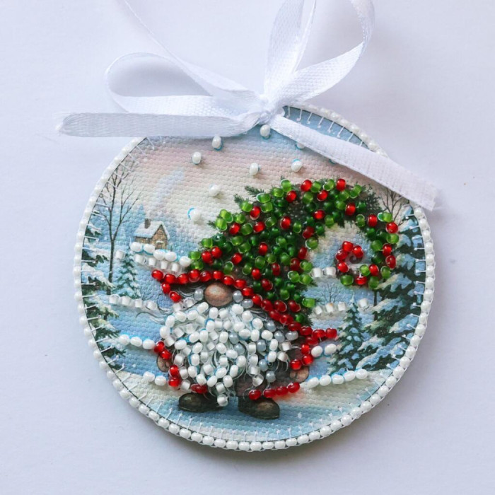 ABT-063 Абрис Арт Набір для вишивки бісером - Іграшка Лісове диво 6,6x6,6 см (ABT-063)