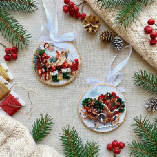 ABT-064 Абрис Арт Набір для вишивки бісером - Іграшка Санчата Санти 6,6x6,6 см (ABT-064)