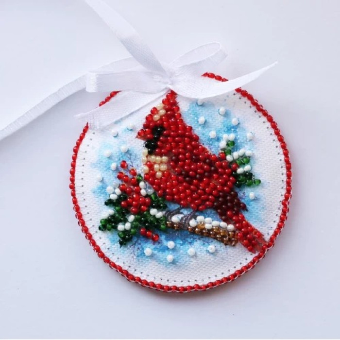 ABT-065 Абрис Арт Набір для вишивки бісером - Іграшка Різдвяний спів 6,6x6,6 см (ABT-065)