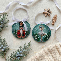 ABT-067 Абрис Арт Набір для вишивки бісером - Іграшка Балет зимової ночі 6,6x6,6 см (ABT-067)