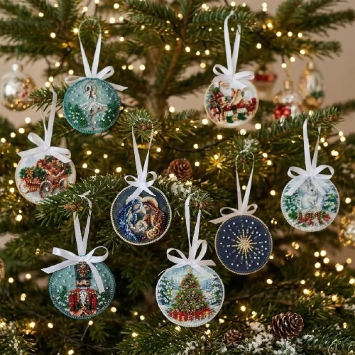 ABT-067 Абрис Арт Набір для вишивки бісером - Іграшка Балет зимової ночі 6,6x6,6 см (ABT-067)