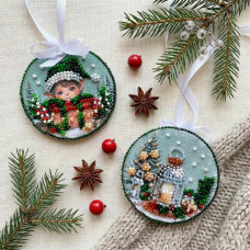 ABT-068 Абрис Арт Набір для вишивки бісером - Іграшка Казковий ельф 6,6x6,6 см (ABT-068)