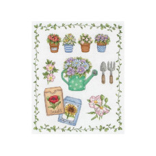 ACS28 Anchor Набір для вишивки рахунковим хрестиком - Мій сад My Garden 24x20 см, Aida 16