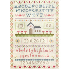 ACS32 Anchor Набір для вишивки рахунковим хрестиком - Весільний Семплер Wedding Sampler 28,5x20 см, Aida 14
