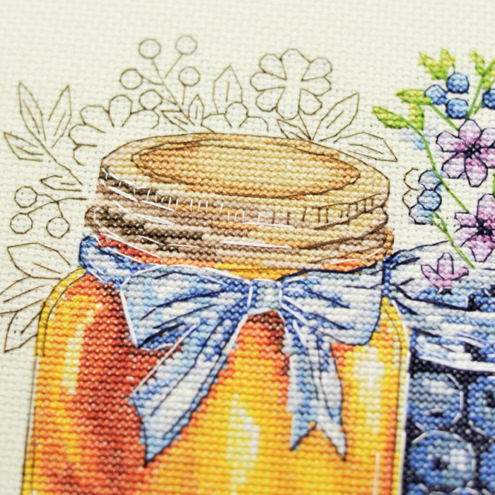 AH-311 Абрис Арт Набір для вишивки рахунковим хрестиком - Смак літа 19x19 см, Aida 14 ct (АН-311)