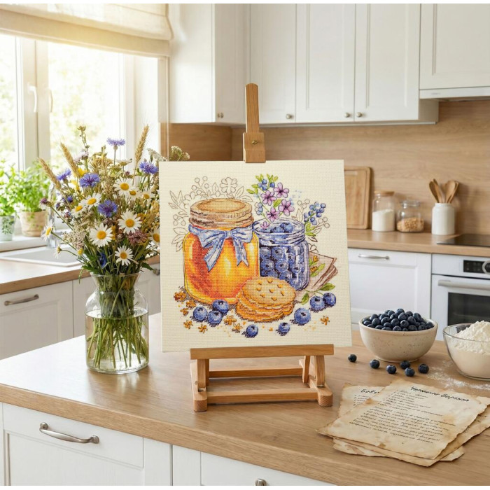 AH-311 Абрис Арт Набір для вишивки рахунковим хрестиком - Смак літа 19x19 см, Aida 14 ct (АН-311)