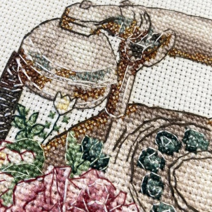 AH-312 Абрис Арт Набір для вишивки рахунковим хрестиком - Чекаю на твій дзвінок 16x20 см