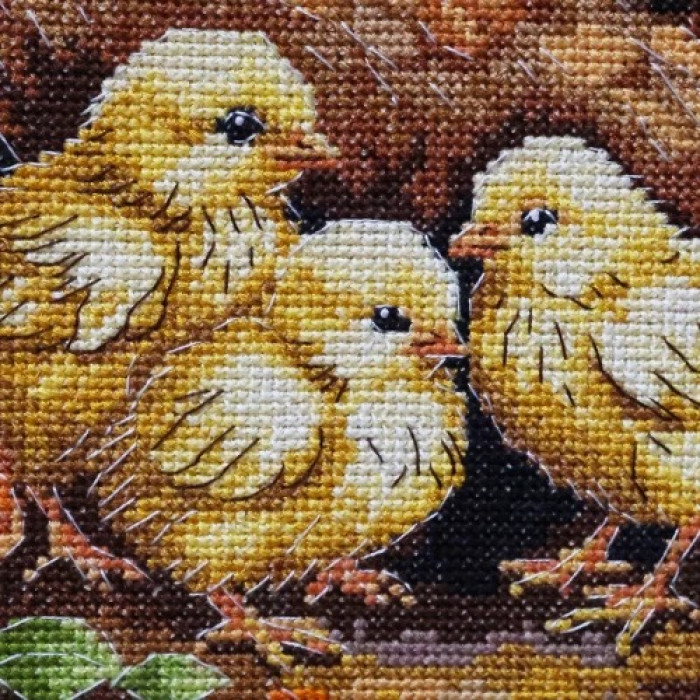 AH-326 Абрис Арт Набір для вишивки рахунковим хрестиком - Курка на подвір'ї 23x30 см, Aida 14 ct (АН-330)