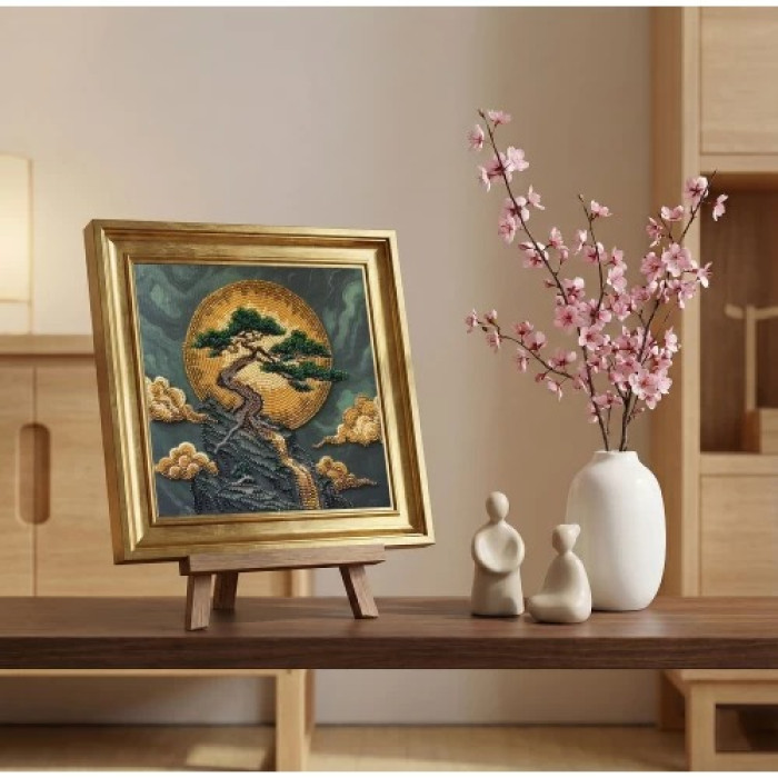 AMB-134 Абрис Арт Набір для вишивки бісером - Дерево Мудрості 20x20 см (художній холст)