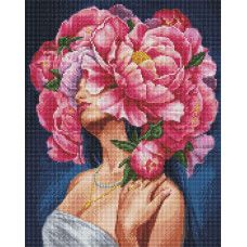 AMC20140 Ideyka Алмазна мозаїка - Ніжність та грація, 40x50 см (круглі, голограмні стрази AB, без підрамника, АМС20140) ©Kira Corporal