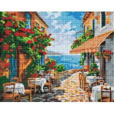 AMC20157 Ideyka Алмазна мозаїка - Тихий куточок, 40x50 см (круглі, без підрамника, АМС20157) ©art_selena_ua