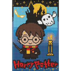 AMC20504 Ideyka Алмазна мозаїка - Harry Potter: Таємниці темного замку, 20x30 см (круглі, без підрамника AMC20504) ©Warner Bros