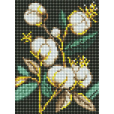 AMM1003 Ideyka Алмазна мозаїка без підрамника - Білосніжна бавовна, 15x20 см (квадратні,повна), (Ідейка AMM1003)