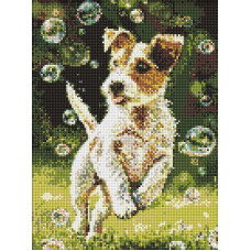 AMO20115 Ideyka Алмазна мозаїка - Лови бульбашку!, 30x40 см (круглі, на підрамнику AMO20115) ©art_selena_ua