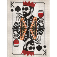 AMO20175 Ideyka Алмазна мозаїка - Карта короля 30х40 см (круглі, на підрамнику, AMO20204) ©art_selena_ua